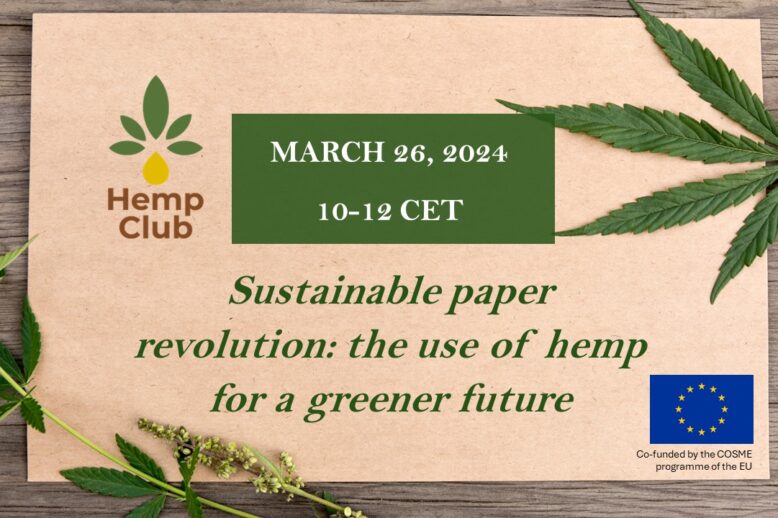 ‘Sustainable paper revolution the use of hemp for a greener future’ Webinar